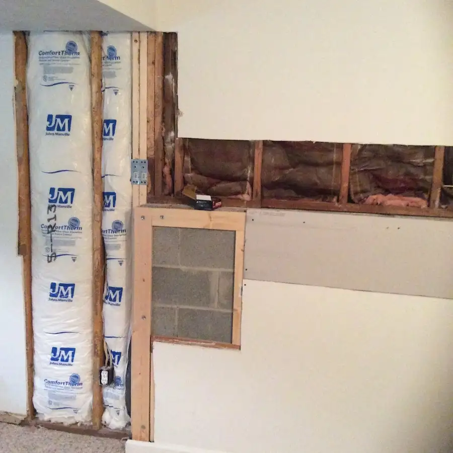 Wall insulation replacement during Structural Drying in Plainfield